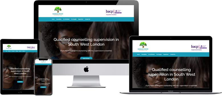 web design for counsellor in London