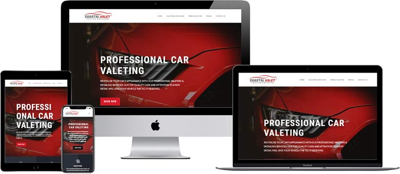 new website for a car valet