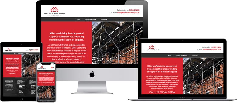 Web design for Scaffolding firm