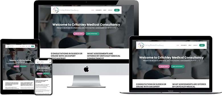 Critchley medical consultancy web design build