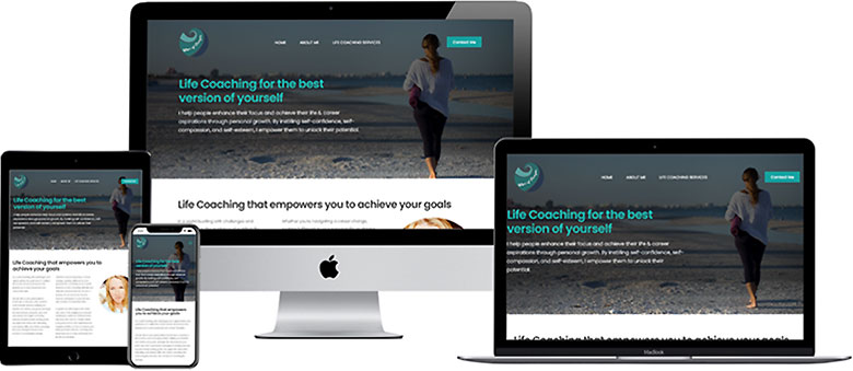 web design for life coach, Worthing