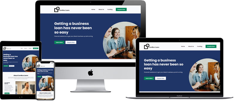 Combus Loans web design build for Worthing firm