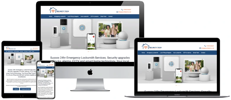 web design for worthing based security camera installation firm