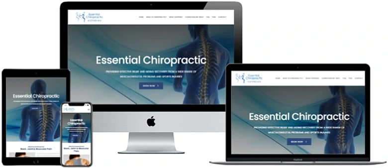 website redesign project for chiropractor in Mid Sussex